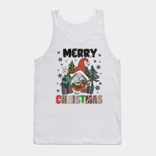 Merry Christmas Gnome Family Funny Xmas Tree Women Men Kids Tank Top